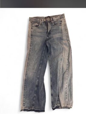 GAP High-Rise Wide-Leg Denim Jeans - Light Blue